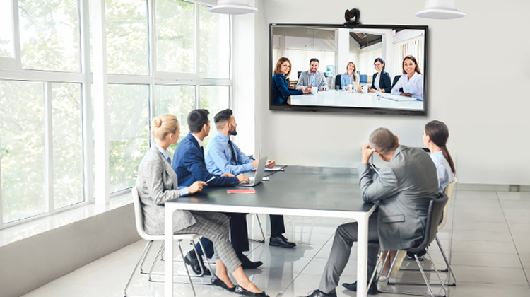 Hybrid video conference